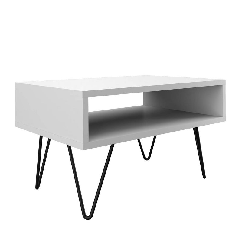 21.06" Nolita Coffee Table with 1 Cubby White - Manhattan Comfort
