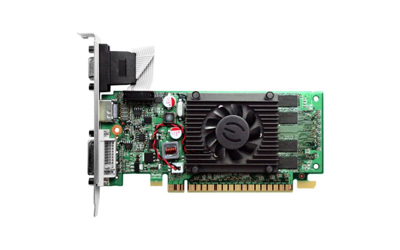 EVGA 01G-P3-1302-LR GeForce 8400 GS Graphic Card - 1 GB DDR3 SDRAM - 2048 x 1536 Maximum Resolution - 520 MHz Core - 64 bit Bus Width - HDMI - VGA