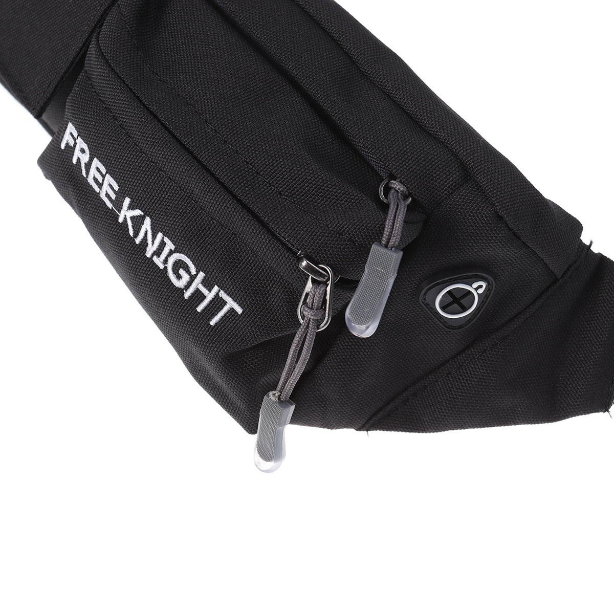 Outdoor Casual Sports Waist Bag Workout Fanny Pack Bag for Jogging Walking Hiking Climbing Camping (Black)