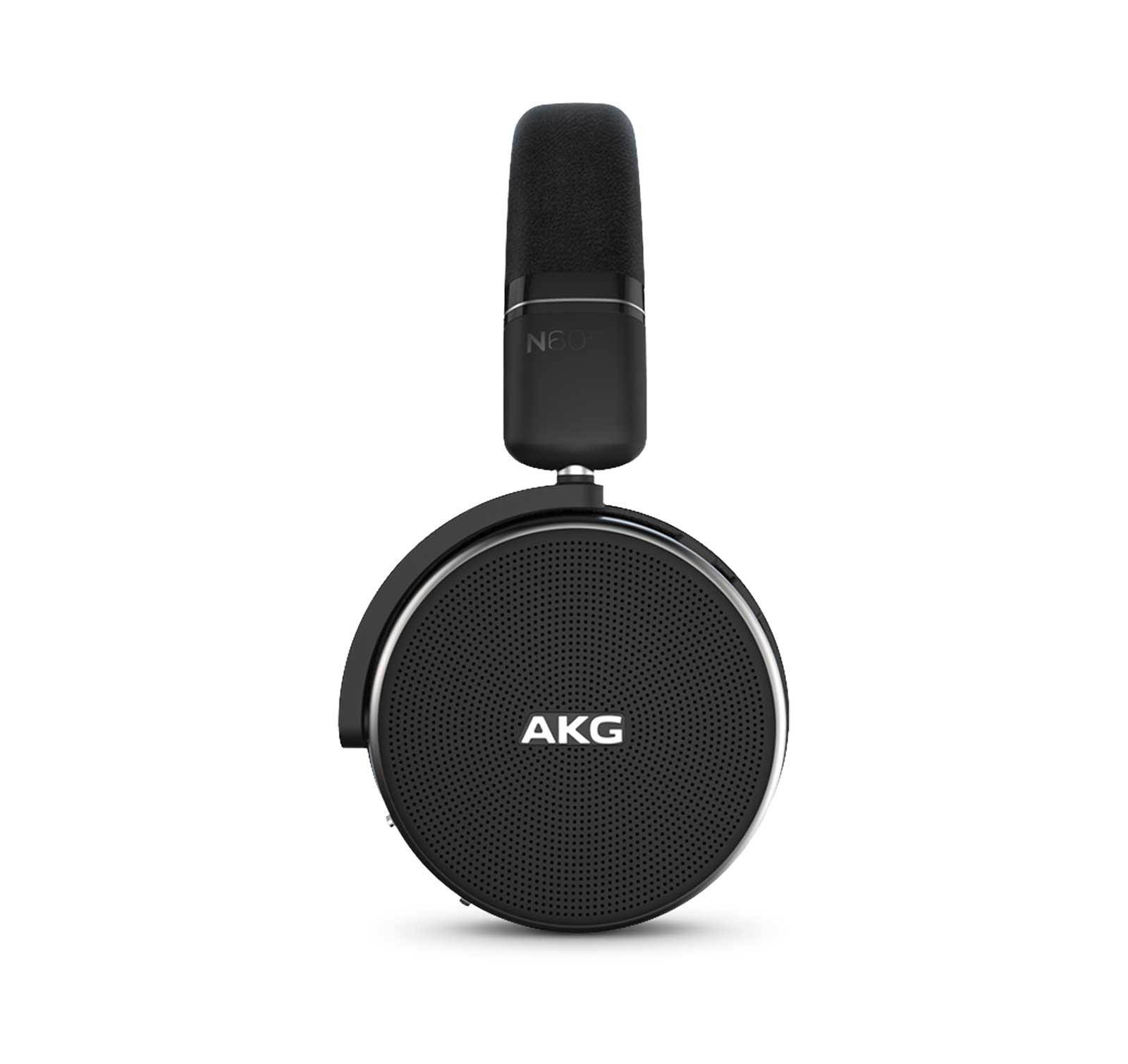 AKG N60NC On-Ear Noise-Cancelling Bluetooth Headphones with Built-In Remote and Mic (Black)