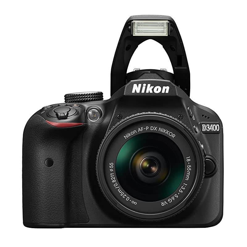 D3400 DSLR Camera with AF-P DX NIKKOR 18-55mm f/3.5-5.6G VR and AF-P DX NIKKOR 70-300mm f/4.5-6.3G ED
