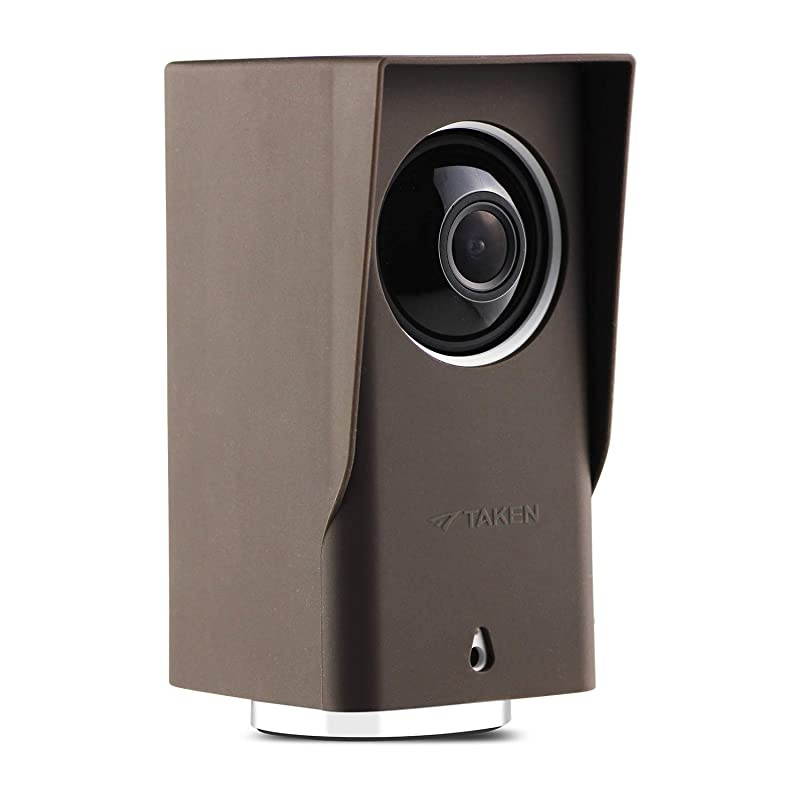 Real Water Resistant Protective Case for Wyze Cam Pan,Silicone Skin Suitable for Indoor and Outdoor use,Anti-Scratch Protective UV and Weather Resistant (1-Pack, Brown)