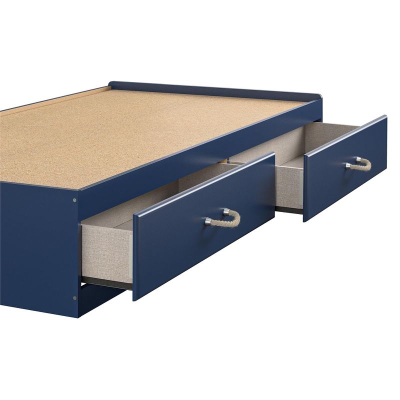 Sierra Ridge Mesa Twin Bed with Storage, Blue
