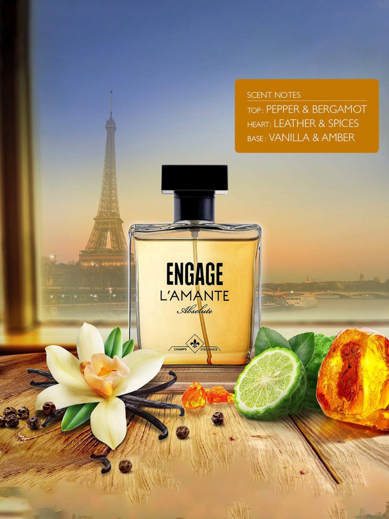 Engage L'amante Absolute Eau De Parfum for Men - 100 ml