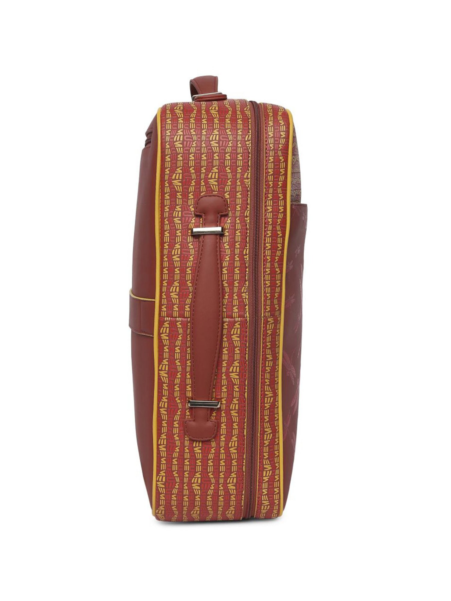 Eume Dragonfly Hot Sauce Red Leather Printed Backpack