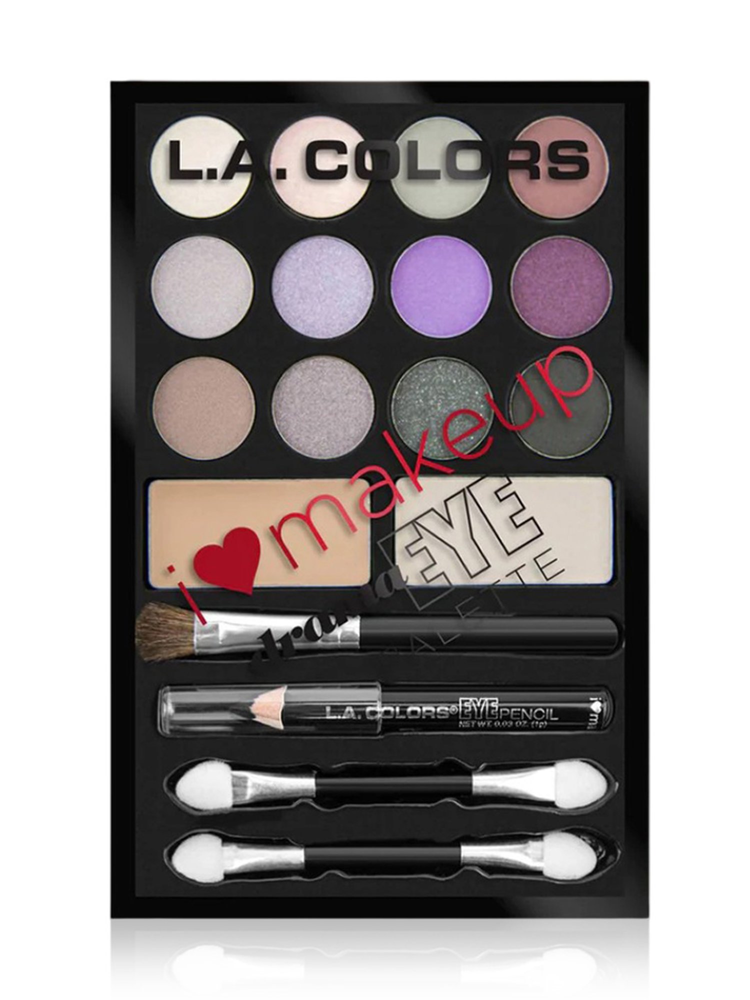 L.A. Colors I Heart Makeup Eyeshadow Palette Diva - 24.4 gm
