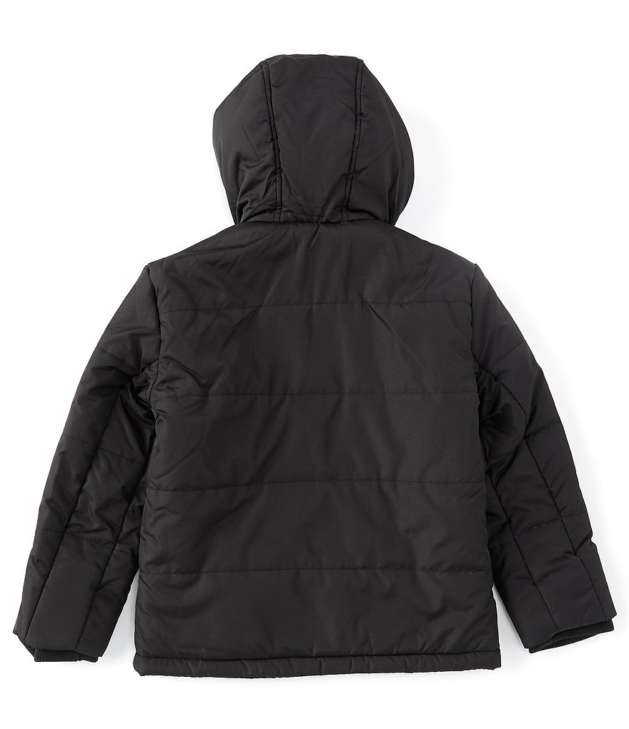 First Wave Big Boys 8-20 Brown Pleather Moto Jacket