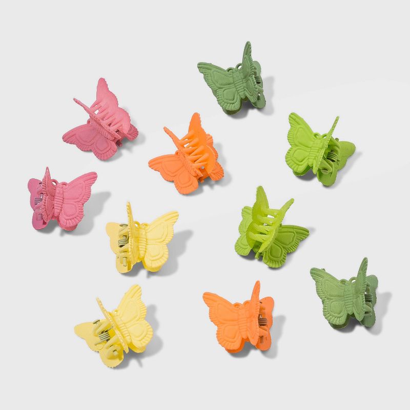 Multi Butterfly Claw Clip Set 10pc - Wild Fable™