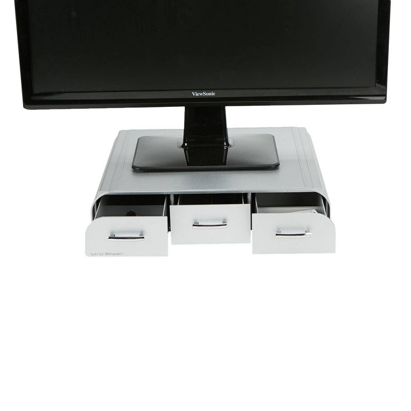 PC Laptop IMAC Monitor Stand Silver - Mind Reader