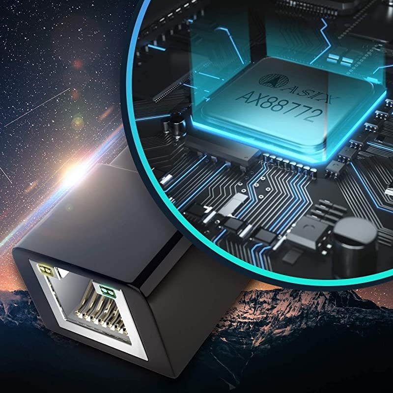 USB to Ethernet Adapter USB 20 to 10100 Mbps Gigabit Ethernet RJ45 LAN Wired Network Adapter for Nintendo Switch Desktop PC Laptop MacBook Chromebook Windows 10 887 VistaXP Mac OS