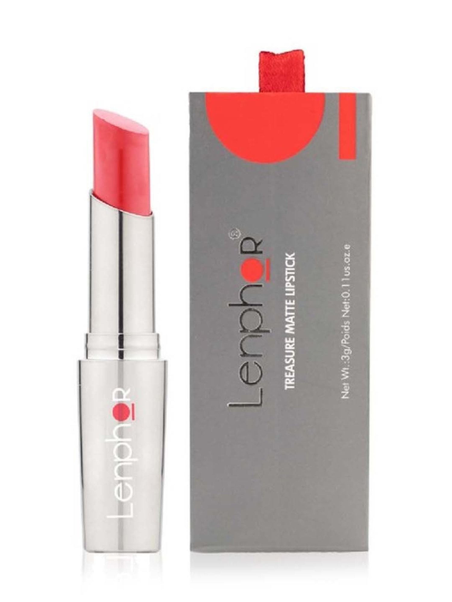 Lenphor Treasure Matte Lipstick Orange Awaken 012 - 3 gm
