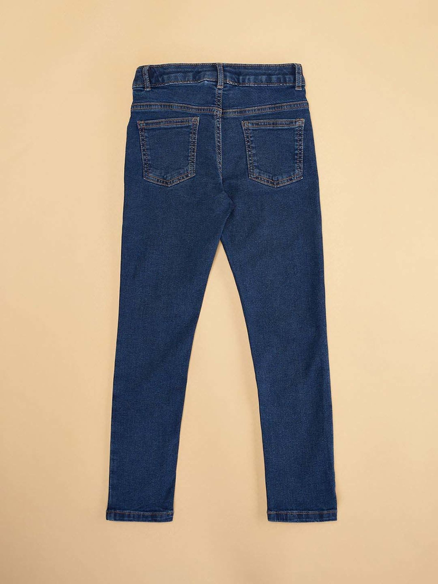 GJ baby Girls Blue Washed Jeans