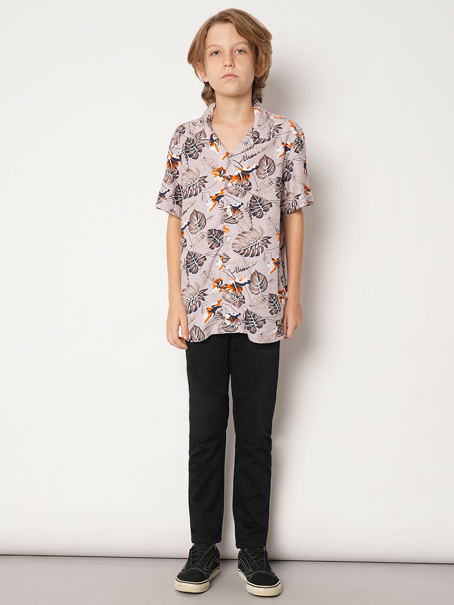 Jack & Jones Junior Dusty Pink Printed Shirt
