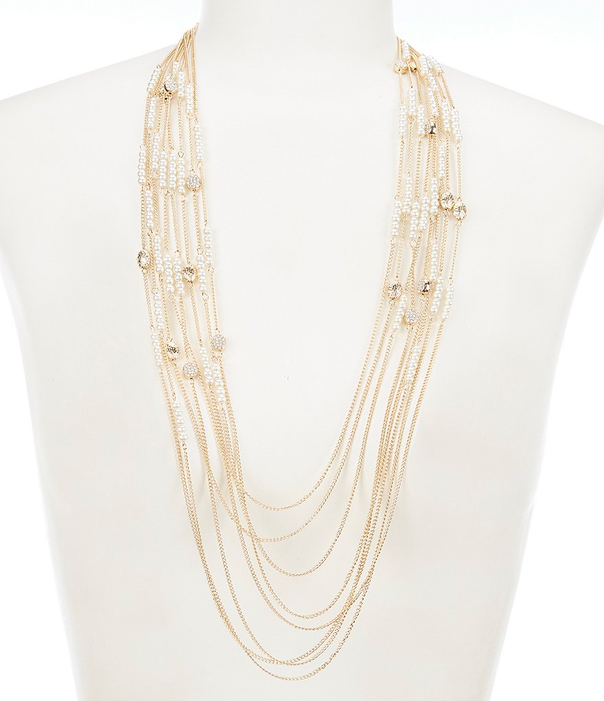 Gemma Layne Textured Glitz Multi Strand Necklace