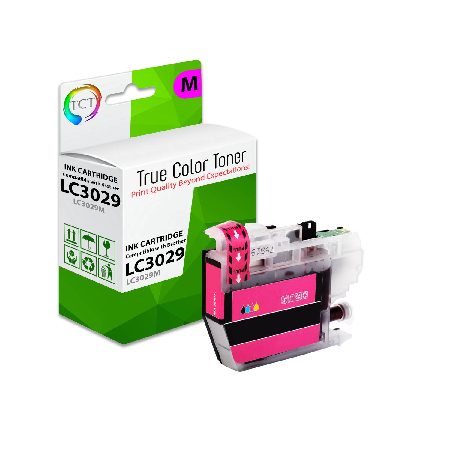 TCT Compatible Ink Cartridge Replacement for Brother LC3029 LC3029C LC3029M LC3029Y High Yield works with Brother MFC-J5830DW, J5830DW XL, J6535DW Printers (Cyan, Magenta, Yellow) - 3 Pack