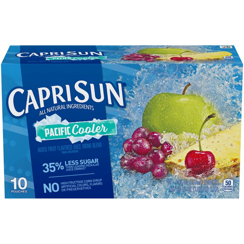 Capri Sun Pacific Cooler Juice Pack - 10pk/6 fl oz Pouches