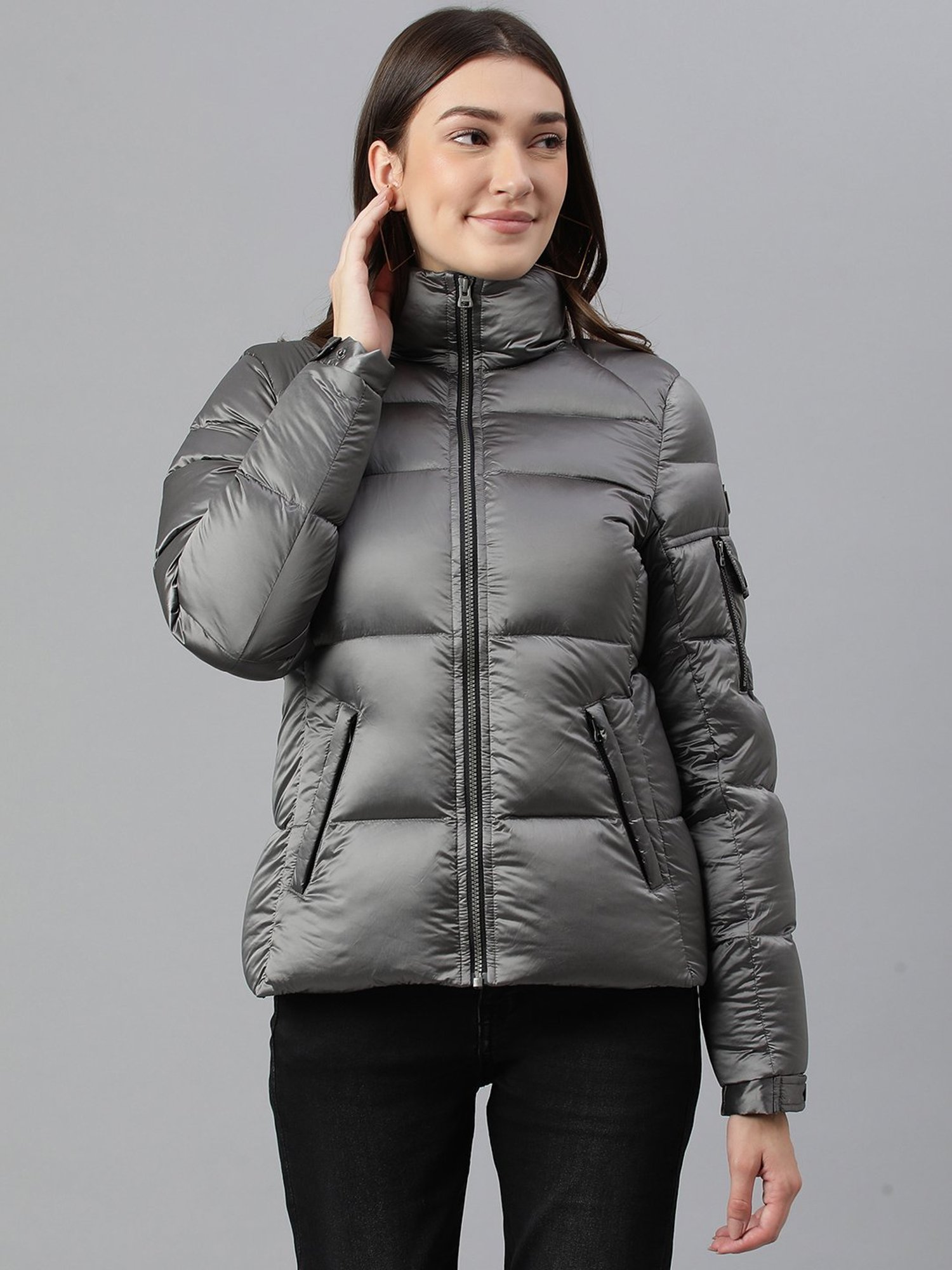Woods Grey Padded Jacket