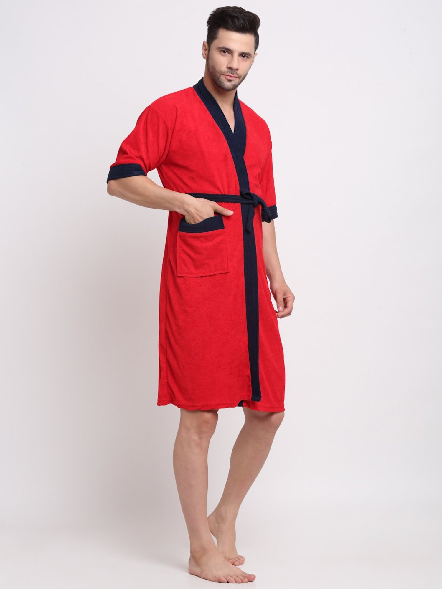 Trident Comfort Living Grey Cotton 380 GSM Bathrobe