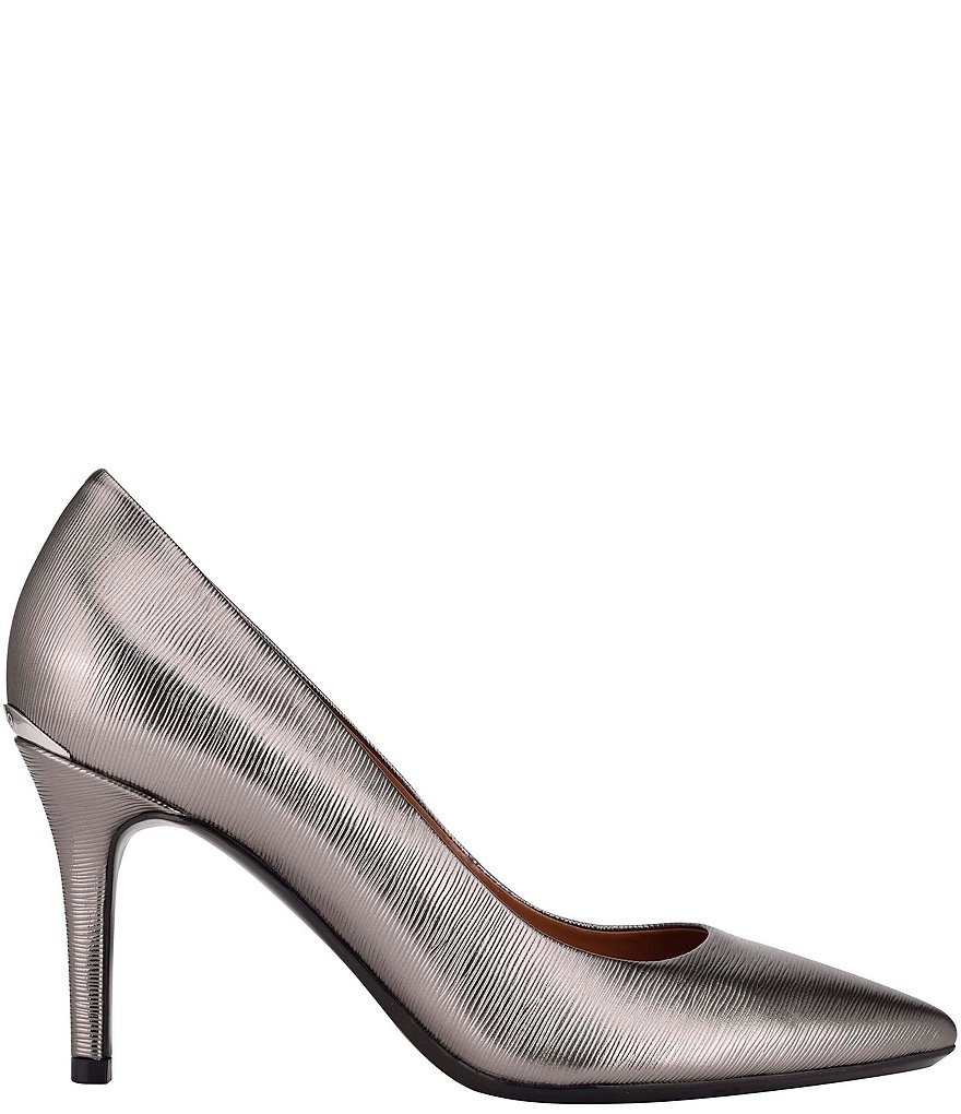 Calvin Klein Gayle Leather Pointed Toe Pumps