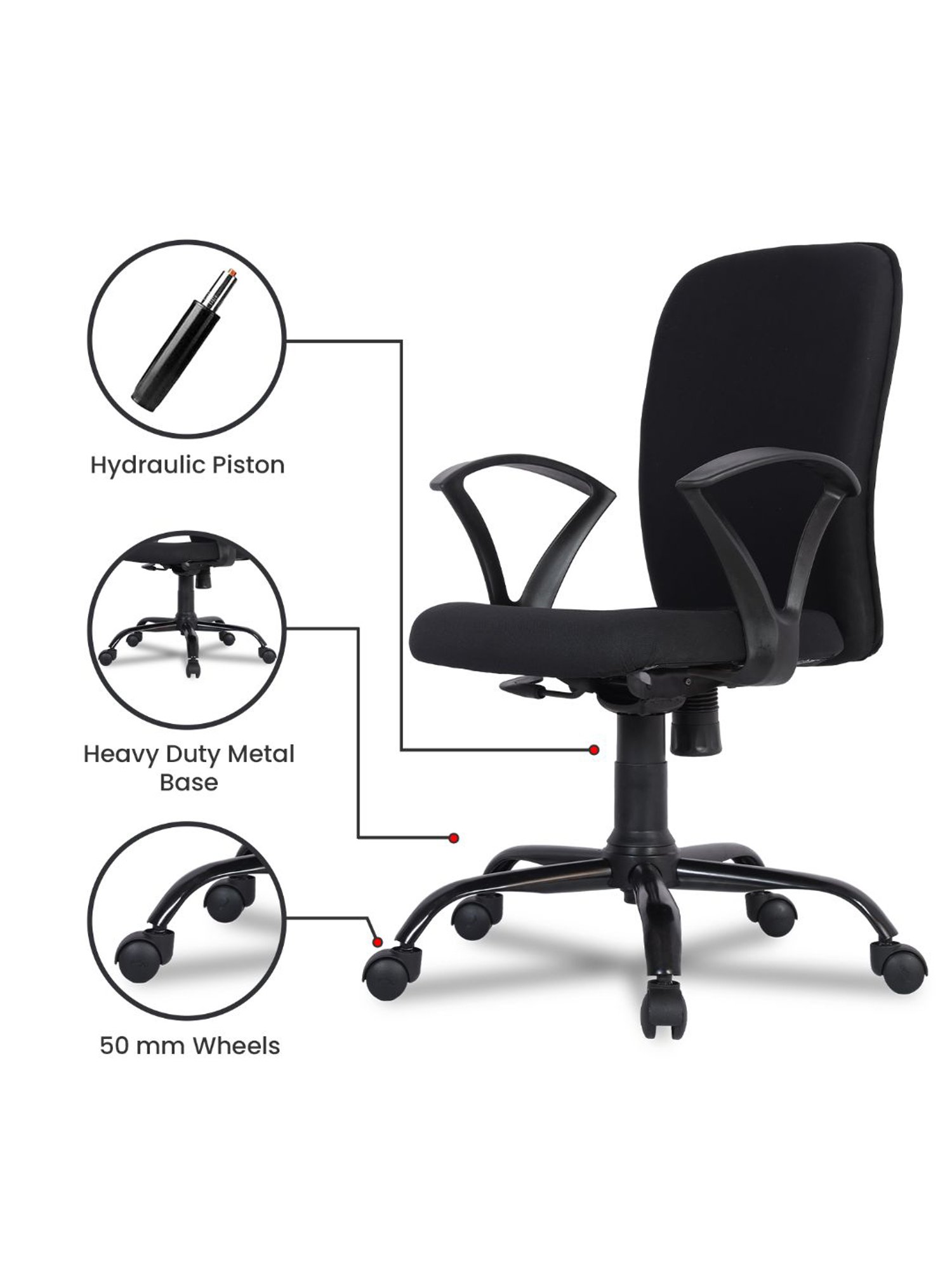 Green Soul Seoul-X Black Foam Ergonomic Office Chair
