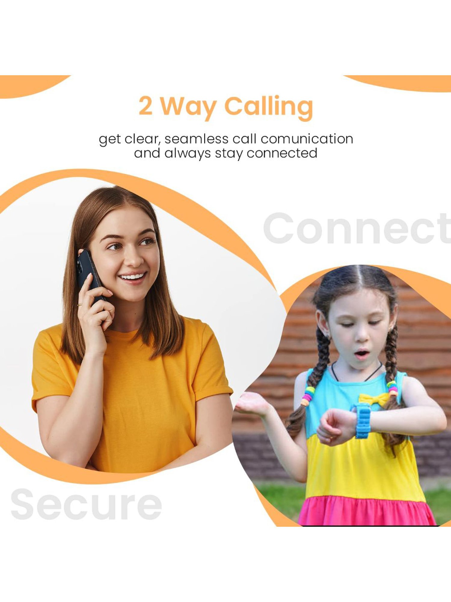 Turet Smartwatch for Kids with Camera, Games, Recorder, Sim Enabled 2-Way Calling (Black)