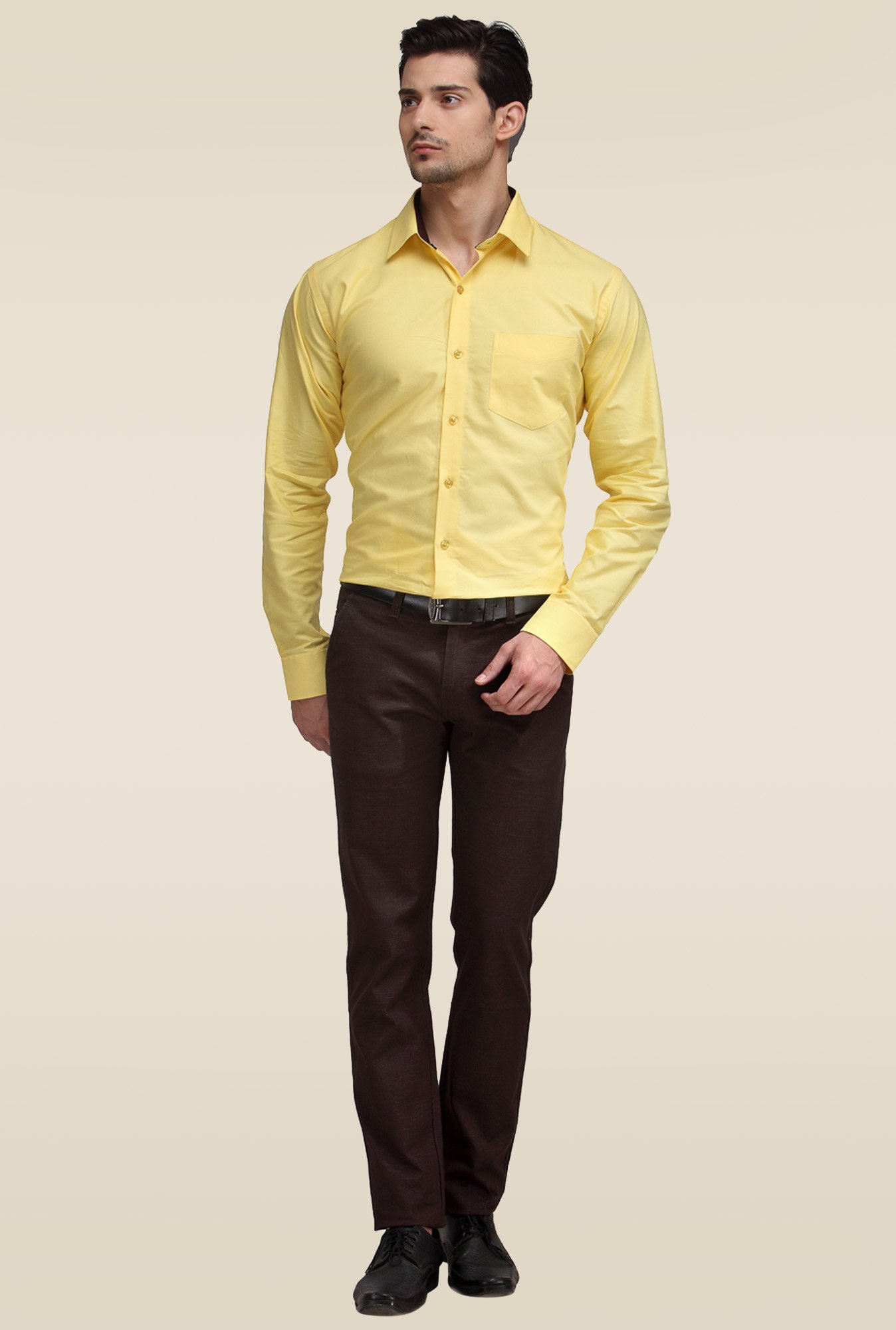 Hancock Yellow Cotton Shirt