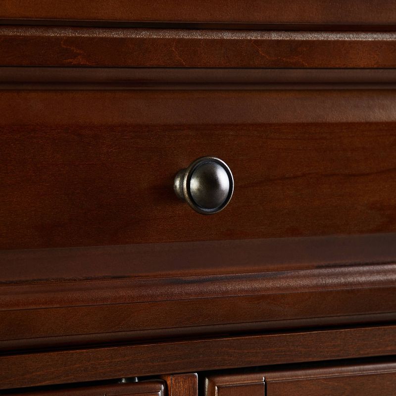 Lafayette Wood Top Full Size Kitchen Island/Cart Mahogany - Crosley