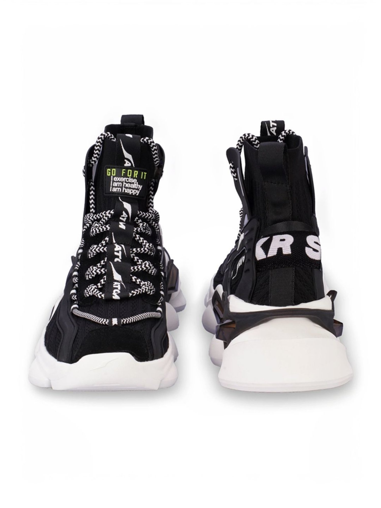 Atom Men's Gansta1 Black Running Shoes