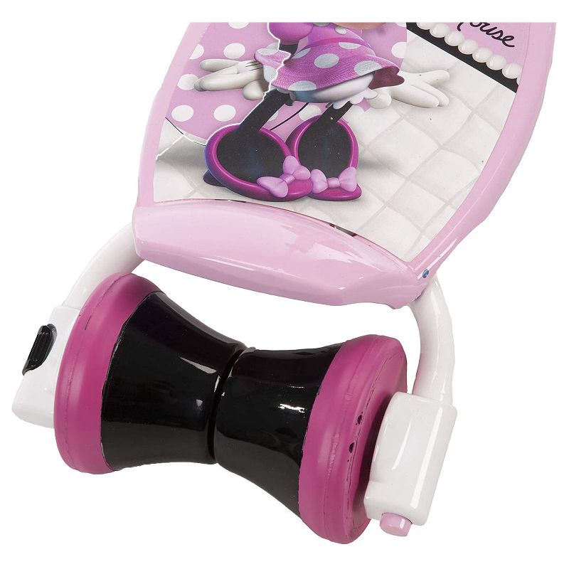 Huffy 38457 Preschool Toddler Kids Disney Minnie Mouse 3, 2, Grow Scooter Toy with Convertible Design and Adjustable Height for Ages 3 to 5, Pink