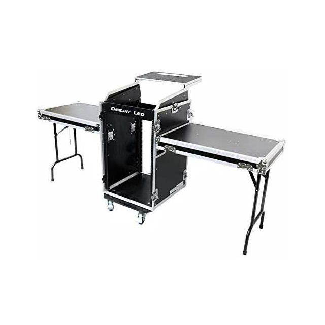 Deejay LED 11U Slant Mixer Rack/16U Vertical Rack System #TBH11M16UCT2LT