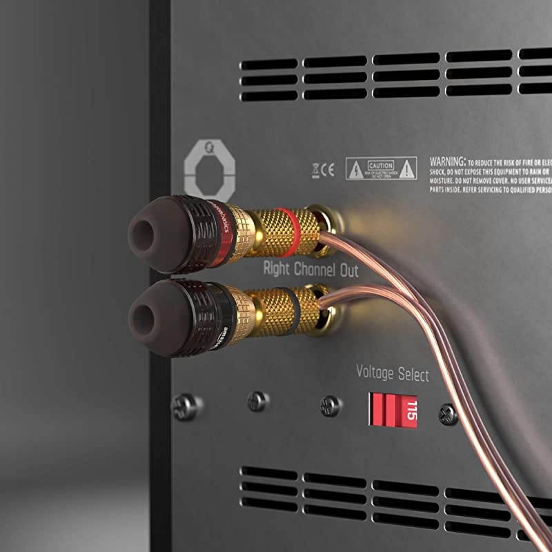 Basics 16-Gauge Speaker Wire Cable, 100 Feet - 4-Pack