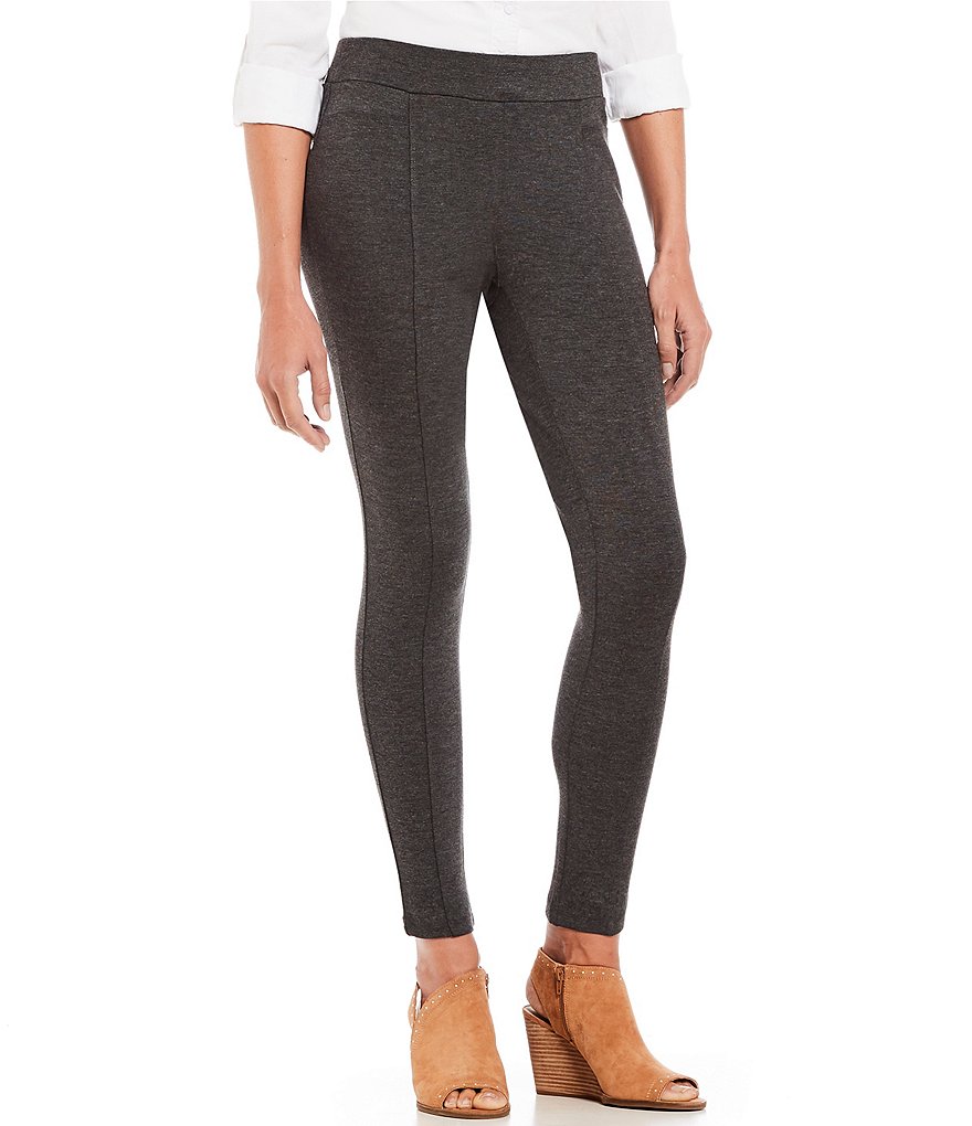 Intro Petite Size Bella Solid Double Knit Slim Her Leggings