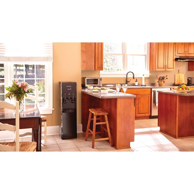 Primo Bottom Loading Water Dispenser with Single-Serve Brewing - Black