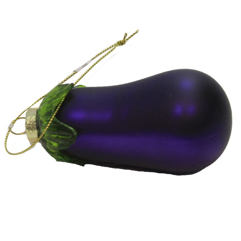 Holiday Ornament 4.0" Nutritious Eggplant Fruit Vegetable Purple Chef  -  Tree Ornaments