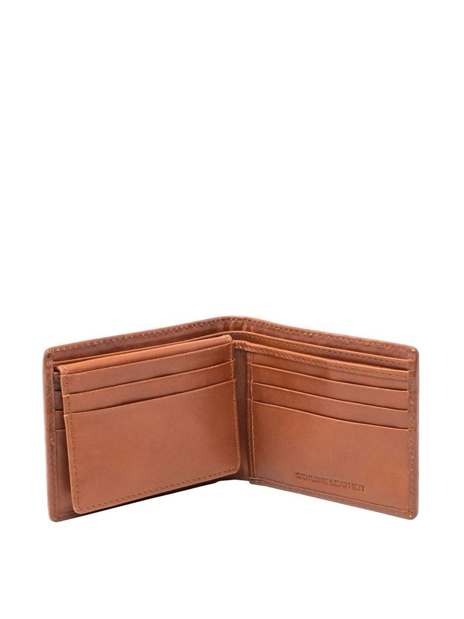 Tohl Tan Casual Leather Bi-Fold Wallet for Men