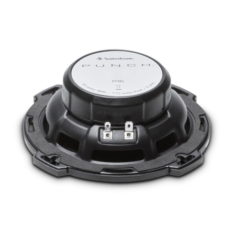 Rockford Fosgate Punch P16 110 Watt Max Power 6 Inch Diameter 2 Way Full Range Coaxial Car Speakers, Pair
