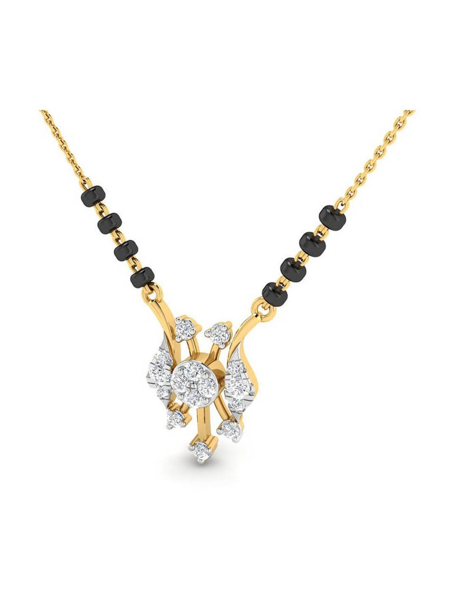 Waman Hari Pethe Jewellers 18k Gold & Diamond Mangalsutra for Women