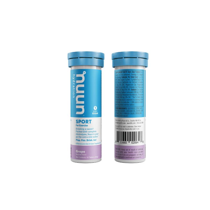Nuun Hydration Sport Drink Tabs - Grape 10ct
