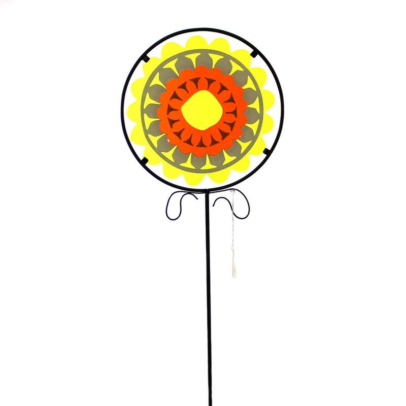 Home & Garden Green Flower Yard Stake Spring Summer Garden  -  Decorative Garden Stakes