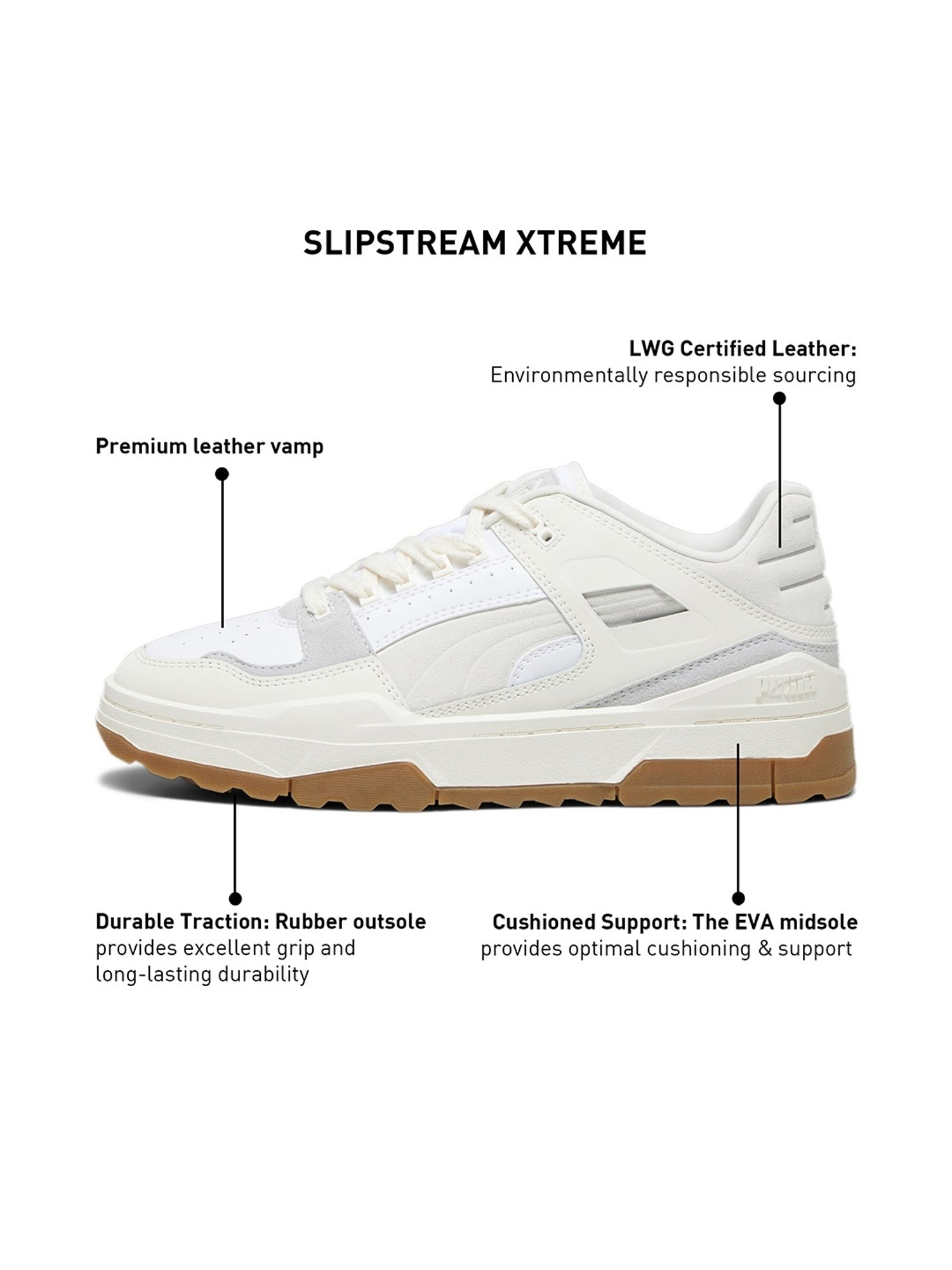 Puma Men's Slipstream Xtreme White Casual Sneakers
