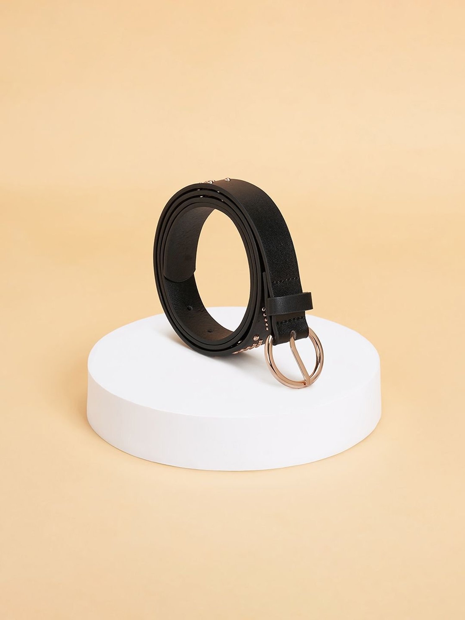 Forever Glam by Pantaloons Navy Narrow Belt for Women