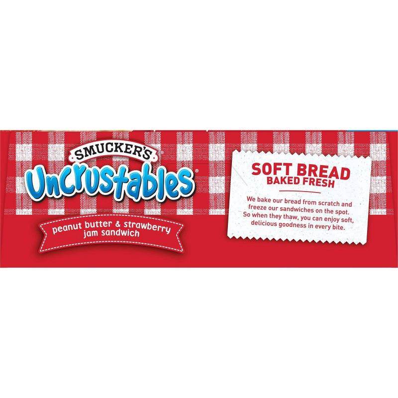 Smucker's Uncrustables Frozen Peanut Butter & Strawberry Jam Sandwich - 8oz/4ct