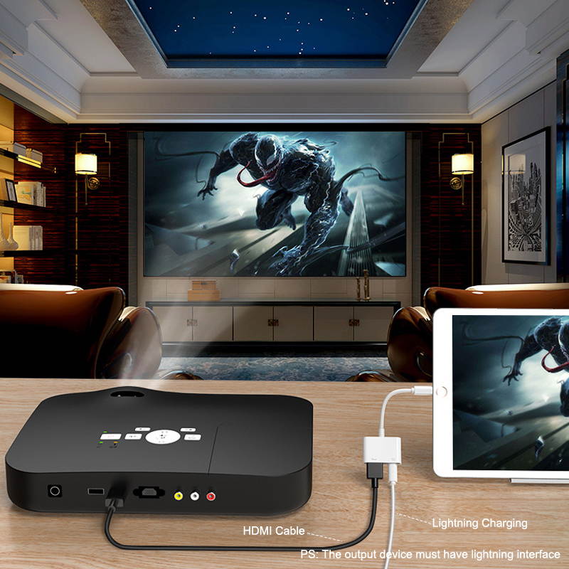 Apple Lightning to HDMI Video Adapters, 1080P HDMI Cable Sync Screen Digital Audio AV Converter with Charging Port Compatible for iPhone, iPad, iPod on HDTV/Projector/Monitor