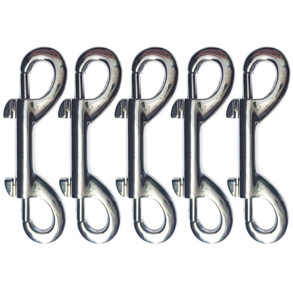 Mike Home Double Ended Metal Trigger Clips Car Key Chain Waist Hanging Keychain Pack of 5