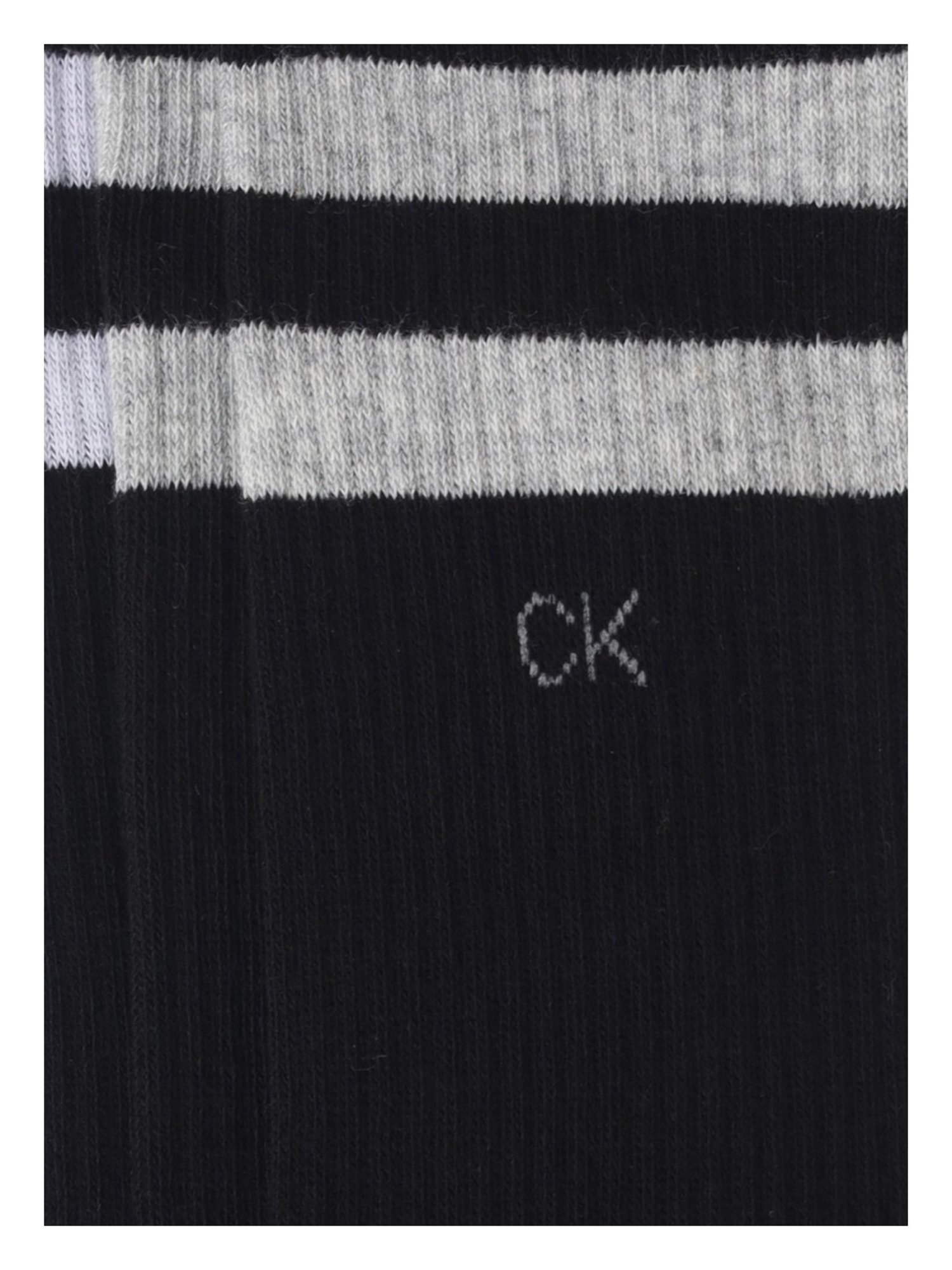 CALVIN KLEIN JEANS Black Cotton Logo Socks - Pack of 3