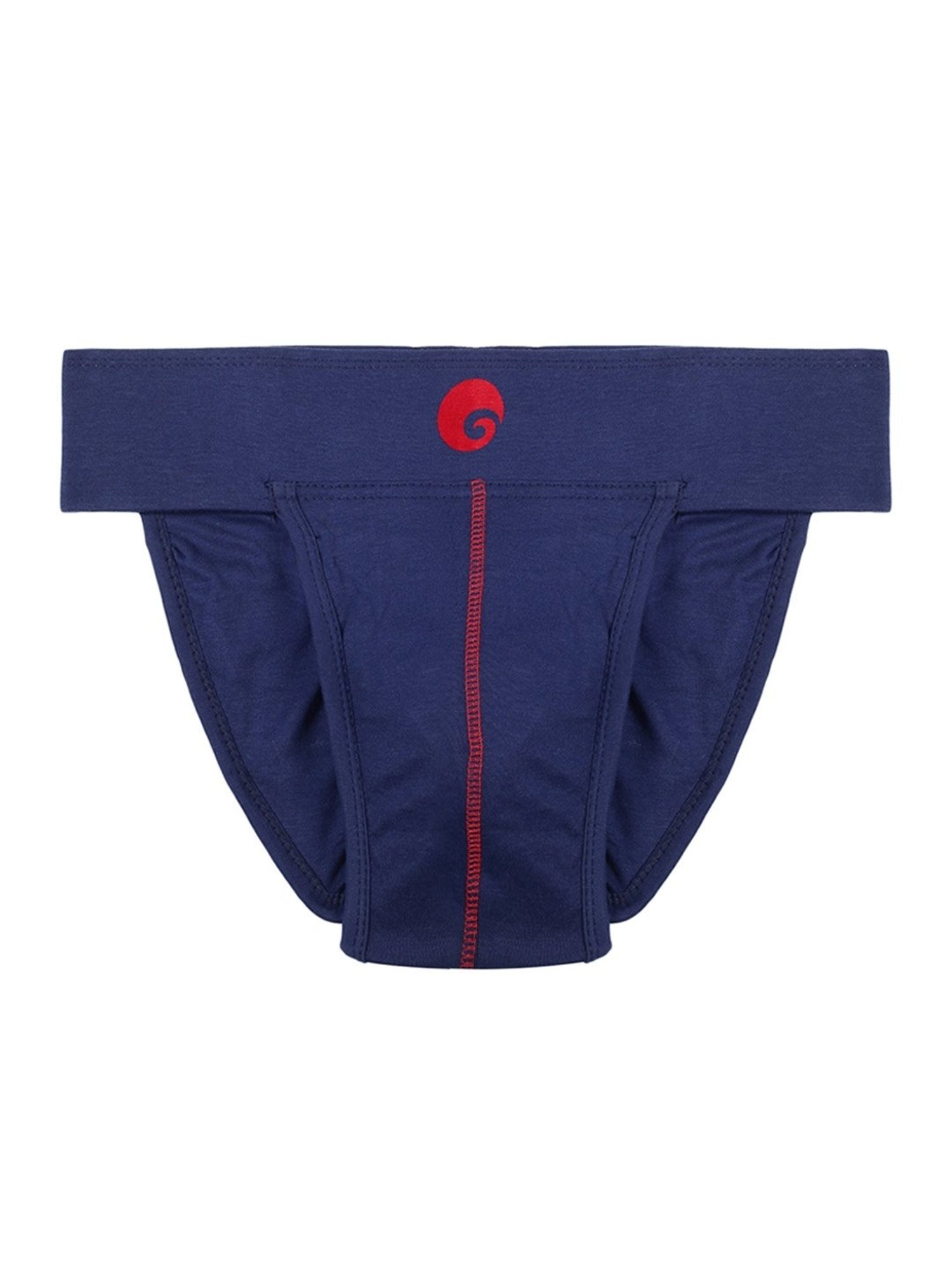 Omtex Men's Athletic Neo Cotton Supporter Back Covered (Navy) Size - 2XL