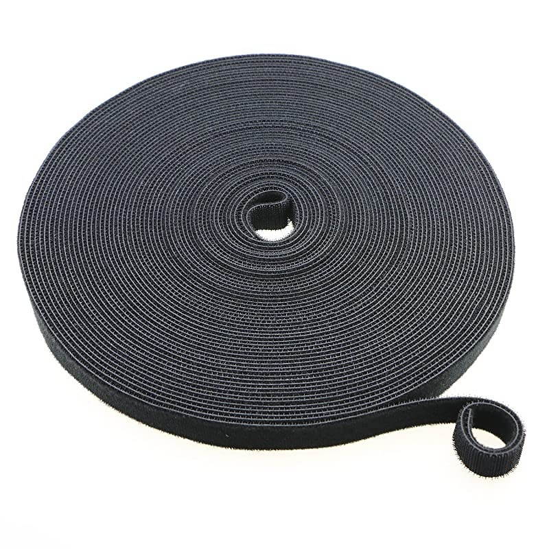 fastening tape Cable Tie Double Side Nylon Power Wire Management 34Inch 1 Roll Hook 25 Yards Style 2