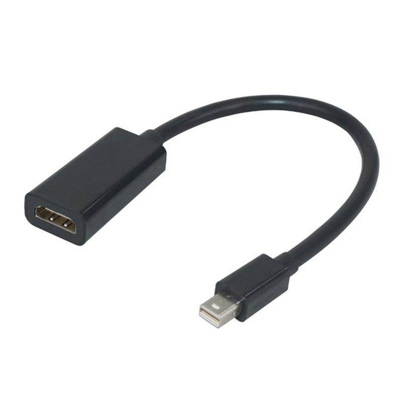 Amkle Mini DP to HDMI Cable Mini DisplayPort to HDMI Male to Female DP Converter Adapter for PC Macbook 1080P HDTV Projector