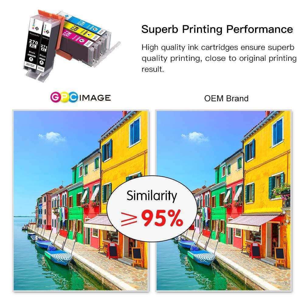 GPC Image Compatible Ink Cartridge Replacement for Canon PGI-270 271 Ink Cartridges to use with PIXMA MG6820 MG6821 MG7720 MG5720 MG5722 TS6020 Printer (PGBK, Black, Cyan, Magenta, Yellow, 12 Pack)