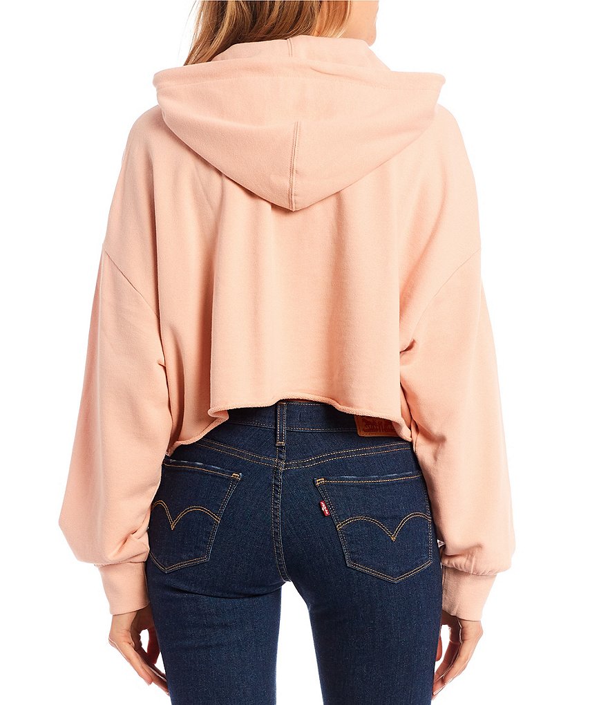Levi's&reg; Box Tab Logo Long Sleeve Cropped Hoodie